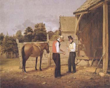 William Sidney Mount The Horse Trade (mk13) Norge oil painting art